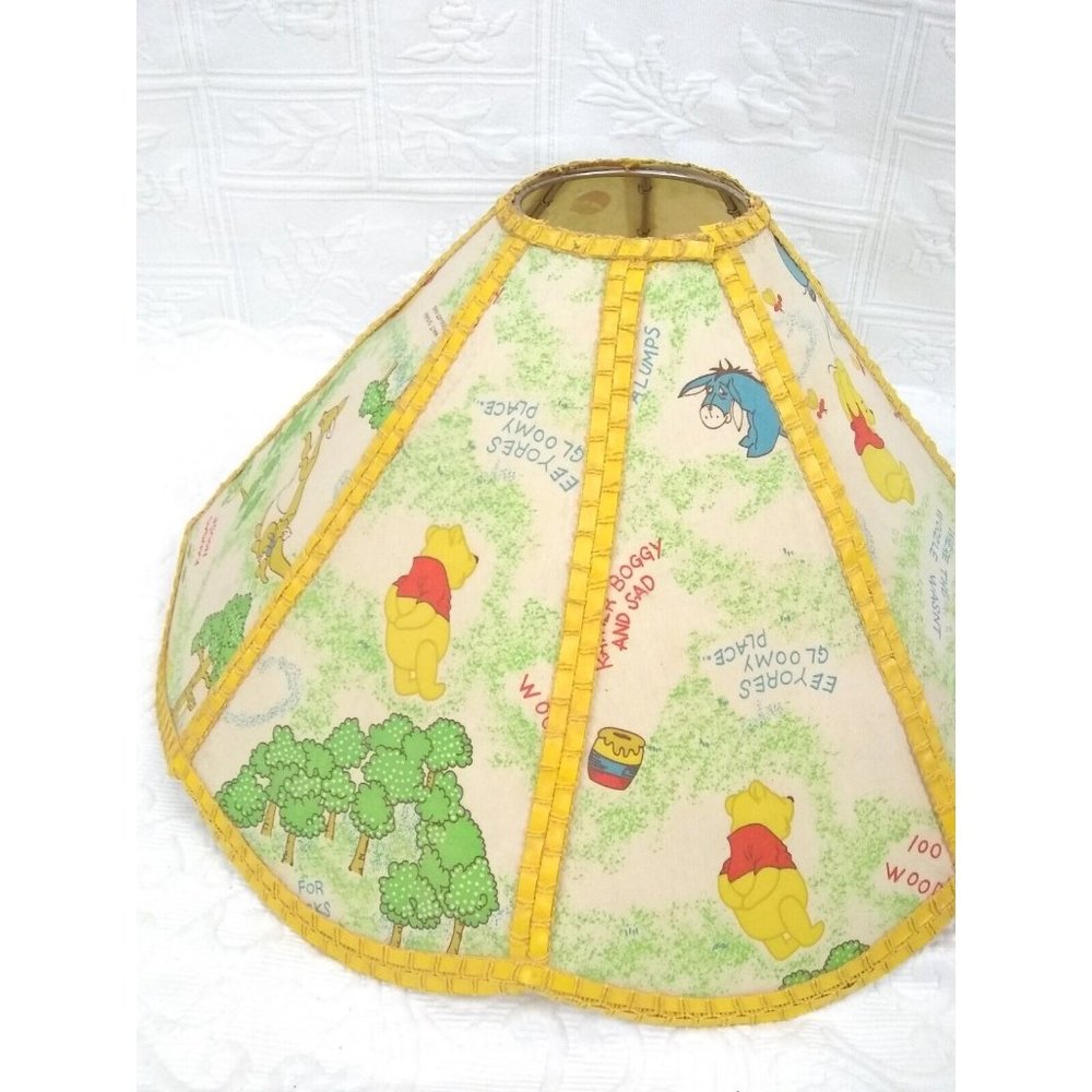 VTG Winnie The Pooh 18" (Across) Ceiling/ lamp shade walt disney prod. READ